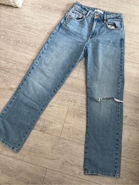Garage Women's Straight-Leg Light Blue Jeans